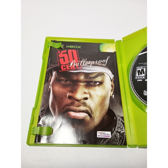 50 Cent Bulletproof Original Xbox CIB Complete Box Rare Black Label Video Game - Picture 8 of 14